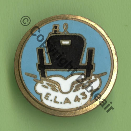 43  0719.EMGFAA & A1554 1974+ Esc de Liaison 43 MEDOC BORDEAUX  FIA.LYON Bol fenetre petit Dos lisse Src.Y.GENTY 